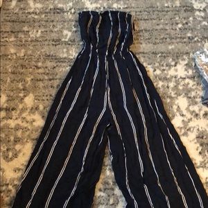 Cropped leg jumpsuit
